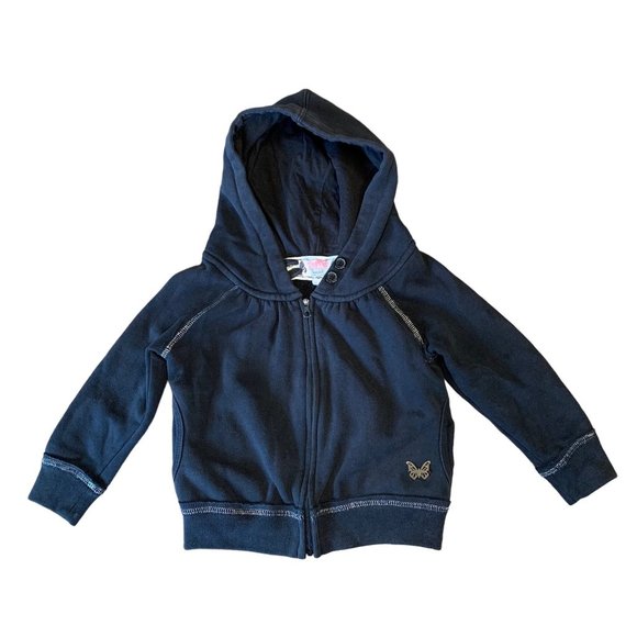 GUMBOOTS Other - GUMBOOTS Australia Girls Black Hoodie Jacket 4-5 4T Cotton Toddler Girl Sweater